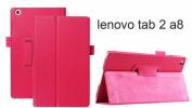 Foldable PU Leather Case Stand Cover for Lenovo Tab 2 A8-50F (2015) Pink (OEM)